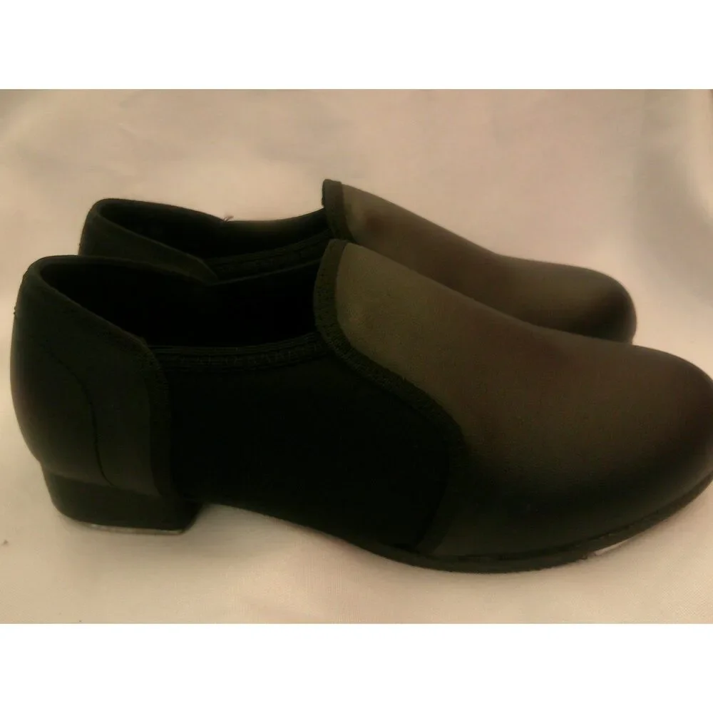 Pre-Owned Dance Tap Shoes Unbranded Kids 4M Slip On Man Made Full Sole